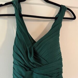 Elegant Green Sleeveless Dress